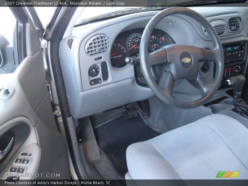 Moondust Metallic / Light Gray 2007 Chevrolet TrailBlazer LS 4x4