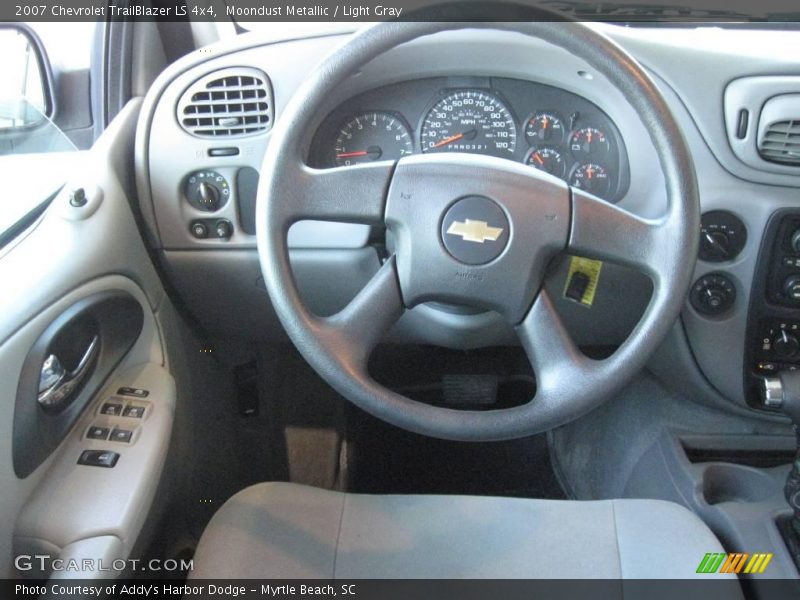 Moondust Metallic / Light Gray 2007 Chevrolet TrailBlazer LS 4x4