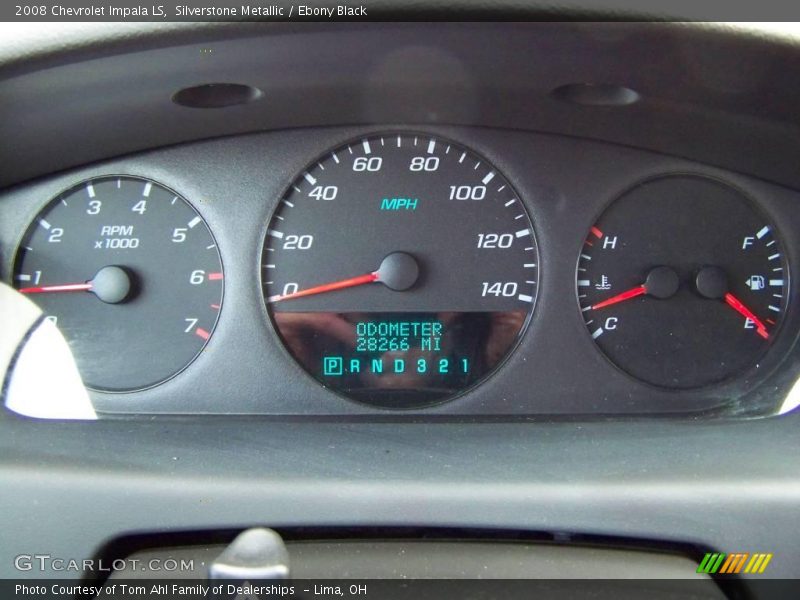 Silverstone Metallic / Ebony Black 2008 Chevrolet Impala LS