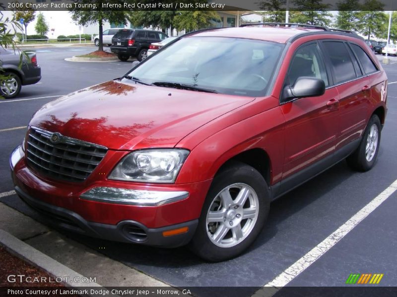 Inferno Red Crystal Pearl / Dark Slate Gray 2006 Chrysler Pacifica Touring