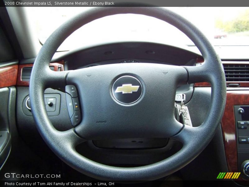 Silverstone Metallic / Ebony Black 2008 Chevrolet Impala LS