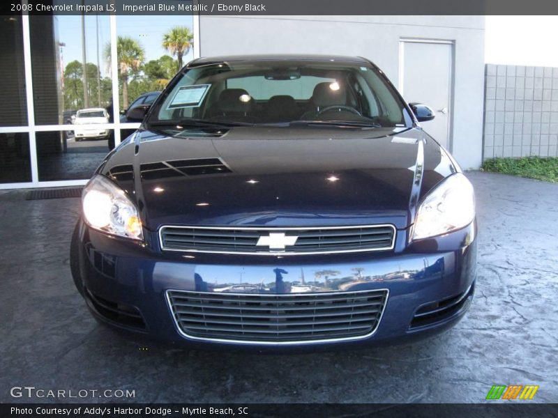 Imperial Blue Metallic / Ebony Black 2008 Chevrolet Impala LS