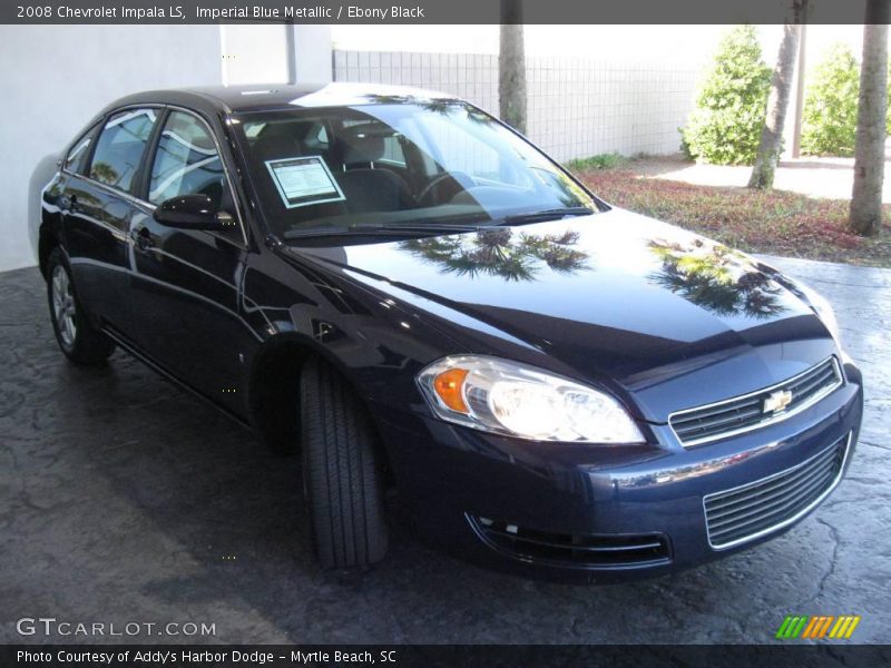 Imperial Blue Metallic / Ebony Black 2008 Chevrolet Impala LS