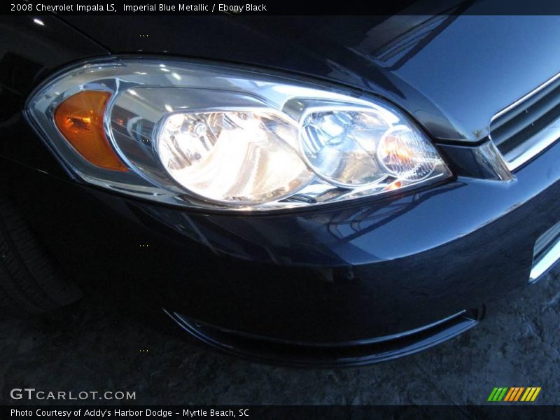Imperial Blue Metallic / Ebony Black 2008 Chevrolet Impala LS