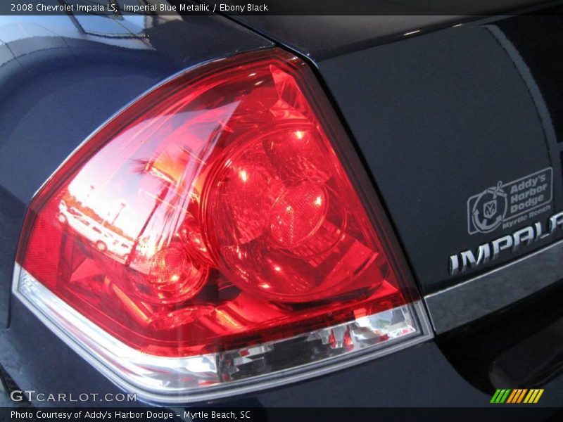 Imperial Blue Metallic / Ebony Black 2008 Chevrolet Impala LS