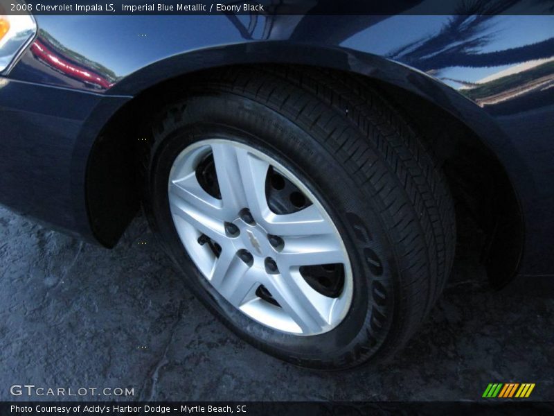 Imperial Blue Metallic / Ebony Black 2008 Chevrolet Impala LS