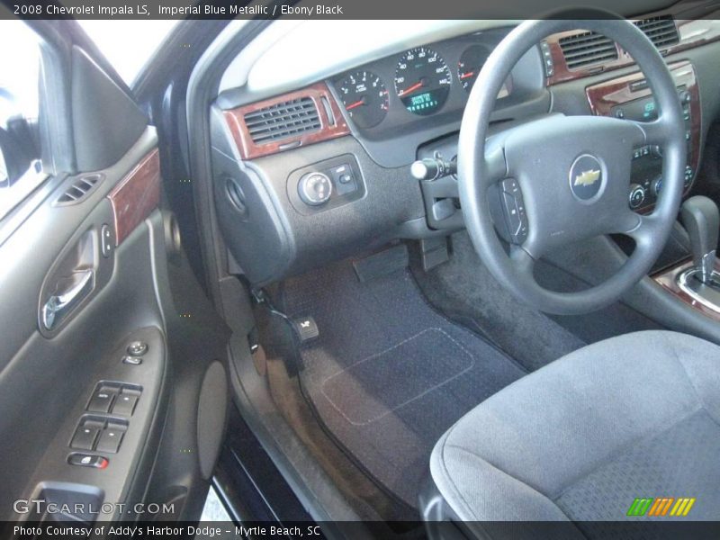Imperial Blue Metallic / Ebony Black 2008 Chevrolet Impala LS