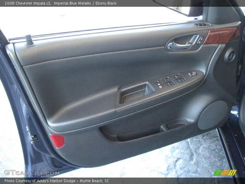 Imperial Blue Metallic / Ebony Black 2008 Chevrolet Impala LS
