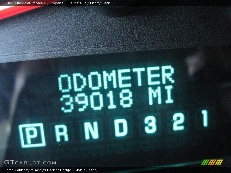 Imperial Blue Metallic / Ebony Black 2008 Chevrolet Impala LS