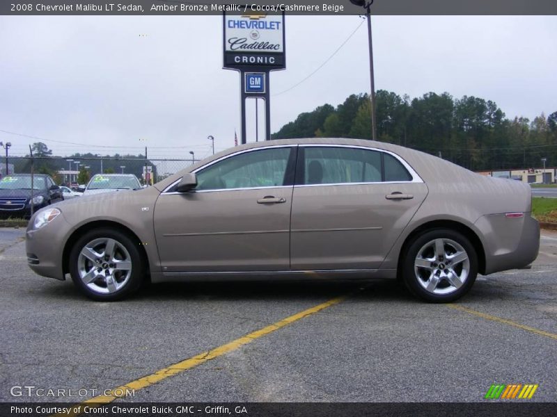 Amber Bronze Metallic / Cocoa/Cashmere Beige 2008 Chevrolet Malibu LT Sedan