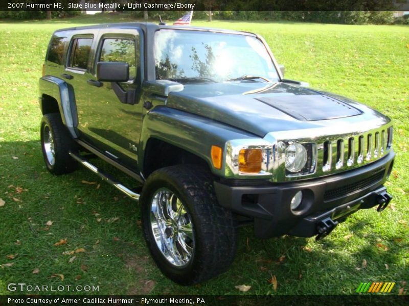 Slate Blue Metallic / Light Cashmere/Ebony 2007 Hummer H3