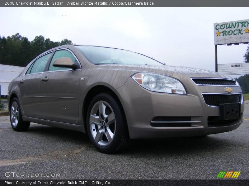 Amber Bronze Metallic / Cocoa/Cashmere Beige 2008 Chevrolet Malibu LT Sedan