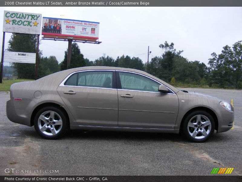 Amber Bronze Metallic / Cocoa/Cashmere Beige 2008 Chevrolet Malibu LT Sedan