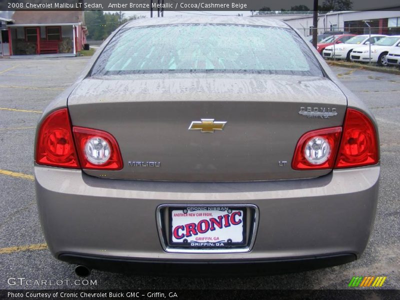 Amber Bronze Metallic / Cocoa/Cashmere Beige 2008 Chevrolet Malibu LT Sedan