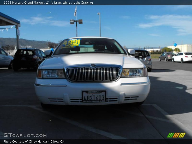 Vibrant White / Light Graphite 1998 Mercury Grand Marquis LS