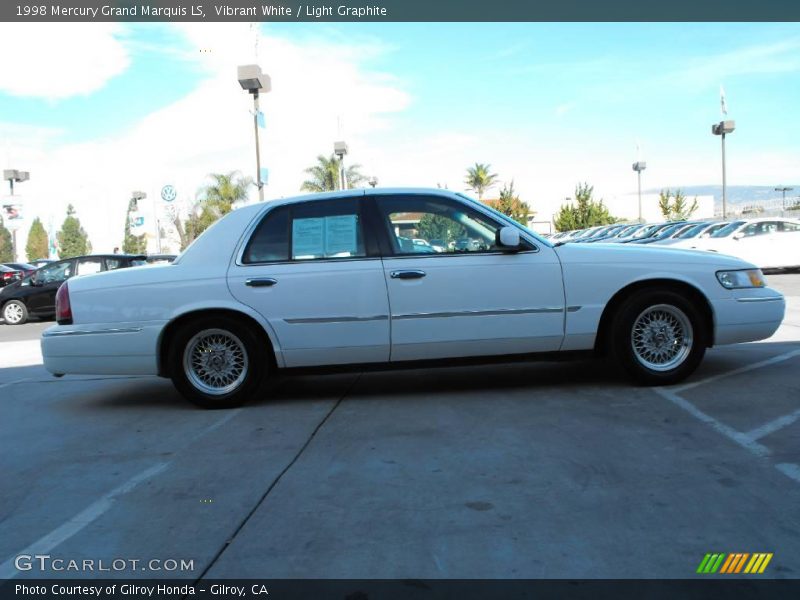 Vibrant White / Light Graphite 1998 Mercury Grand Marquis LS