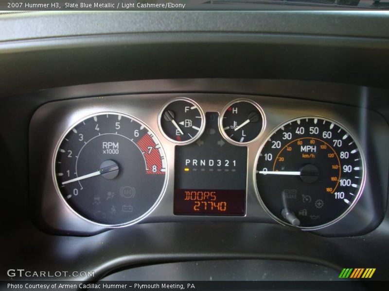 Slate Blue Metallic / Light Cashmere/Ebony 2007 Hummer H3