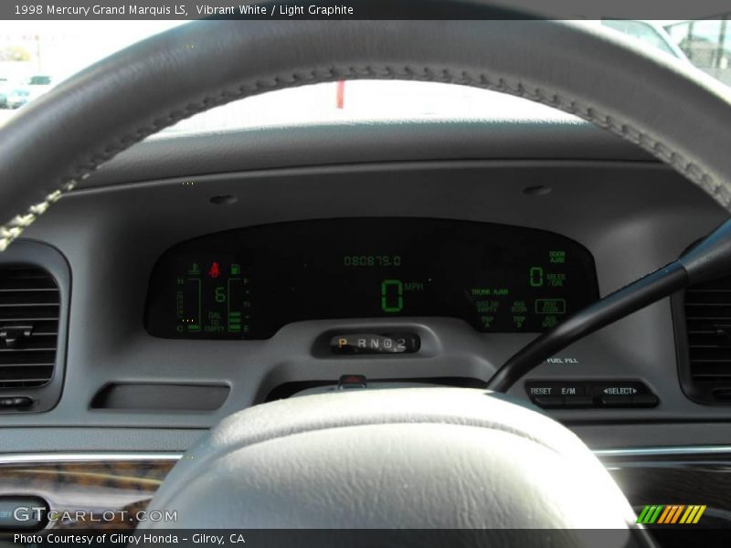 Vibrant White / Light Graphite 1998 Mercury Grand Marquis LS