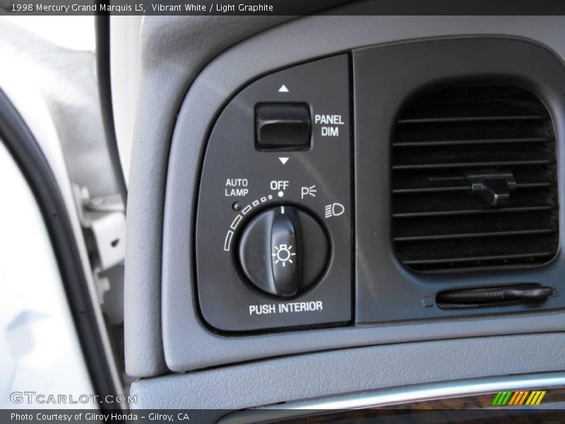 Vibrant White / Light Graphite 1998 Mercury Grand Marquis LS