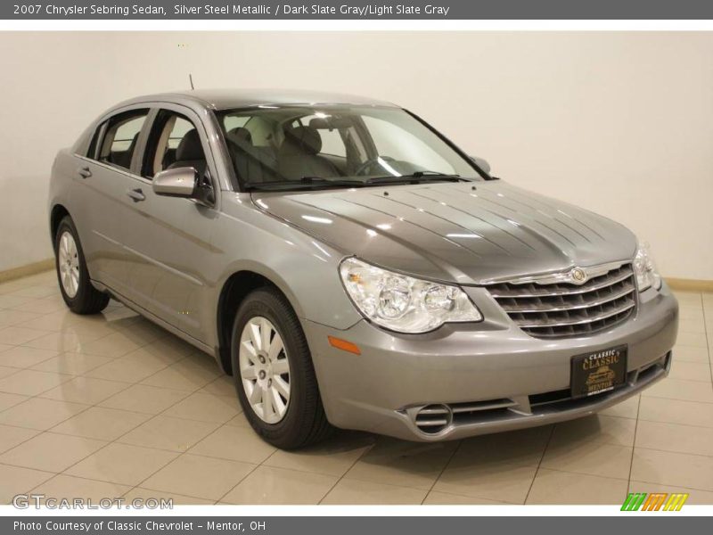 Silver Steel Metallic / Dark Slate Gray/Light Slate Gray 2007 Chrysler Sebring Sedan