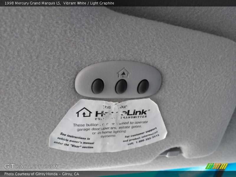 Vibrant White / Light Graphite 1998 Mercury Grand Marquis LS
