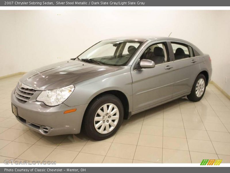 Silver Steel Metallic / Dark Slate Gray/Light Slate Gray 2007 Chrysler Sebring Sedan