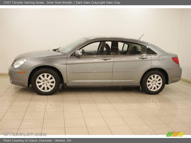 Silver Steel Metallic / Dark Slate Gray/Light Slate Gray 2007 Chrysler Sebring Sedan