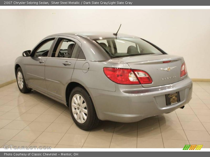 Silver Steel Metallic / Dark Slate Gray/Light Slate Gray 2007 Chrysler Sebring Sedan