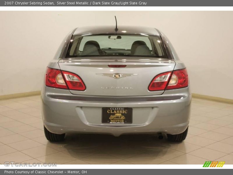 Silver Steel Metallic / Dark Slate Gray/Light Slate Gray 2007 Chrysler Sebring Sedan