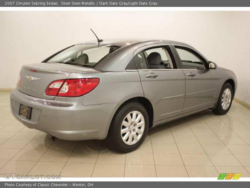 Silver Steel Metallic / Dark Slate Gray/Light Slate Gray 2007 Chrysler Sebring Sedan