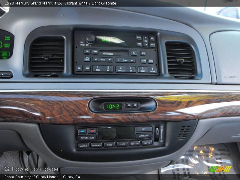 Vibrant White / Light Graphite 1998 Mercury Grand Marquis LS