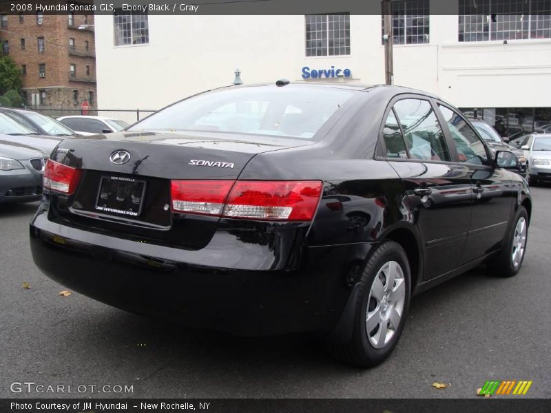 Ebony Black / Gray 2008 Hyundai Sonata GLS