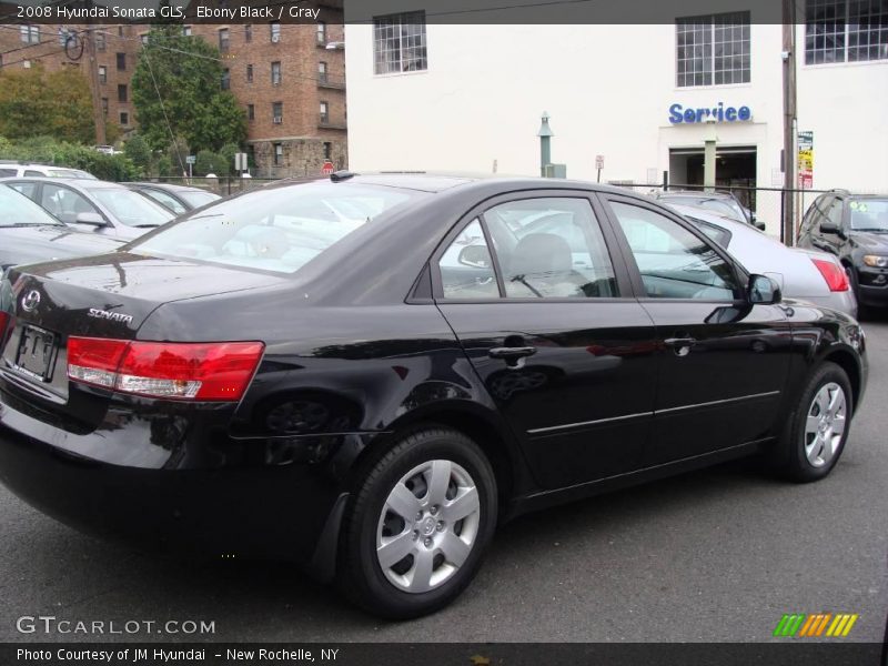 Ebony Black / Gray 2008 Hyundai Sonata GLS