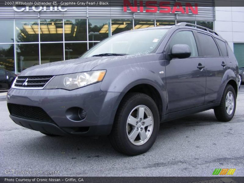 Graphite Gray Pearl / Black 2007 Mitsubishi Outlander ES