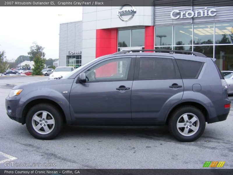 Graphite Gray Pearl / Black 2007 Mitsubishi Outlander ES
