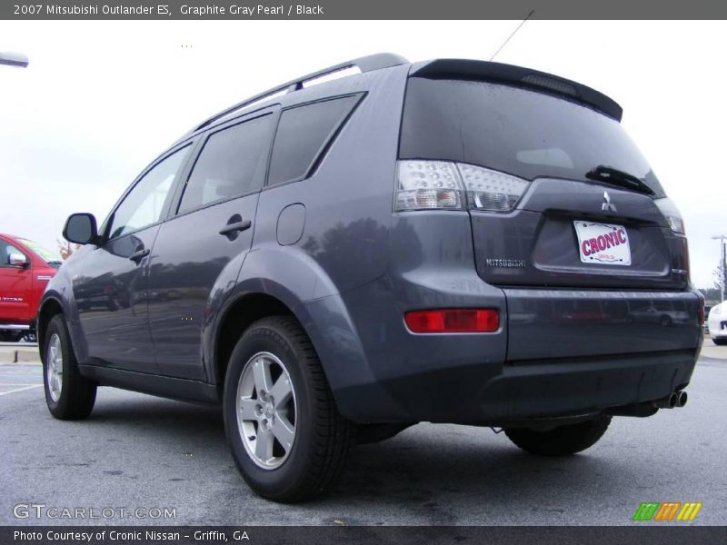 Graphite Gray Pearl / Black 2007 Mitsubishi Outlander ES