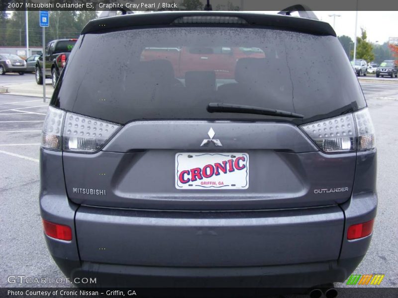 Graphite Gray Pearl / Black 2007 Mitsubishi Outlander ES