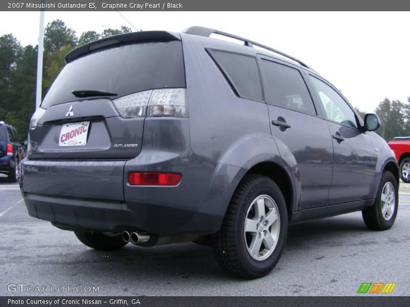 Graphite Gray Pearl / Black 2007 Mitsubishi Outlander ES