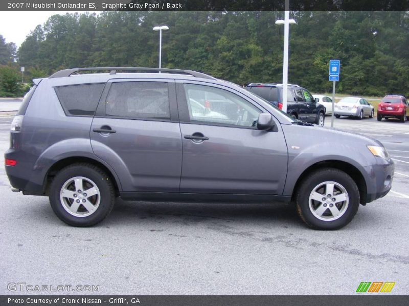 Graphite Gray Pearl / Black 2007 Mitsubishi Outlander ES