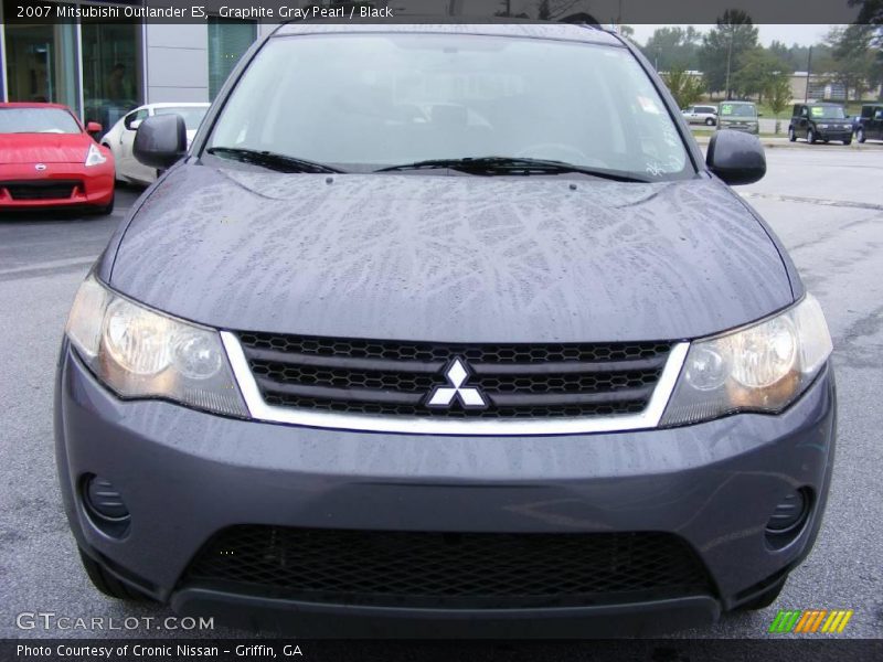 Graphite Gray Pearl / Black 2007 Mitsubishi Outlander ES