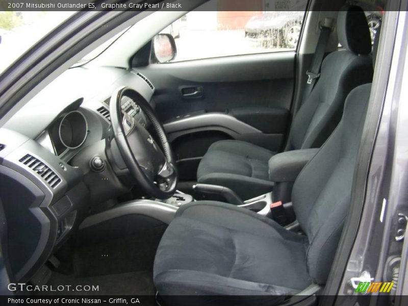 Graphite Gray Pearl / Black 2007 Mitsubishi Outlander ES
