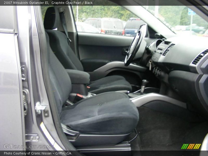 Graphite Gray Pearl / Black 2007 Mitsubishi Outlander ES