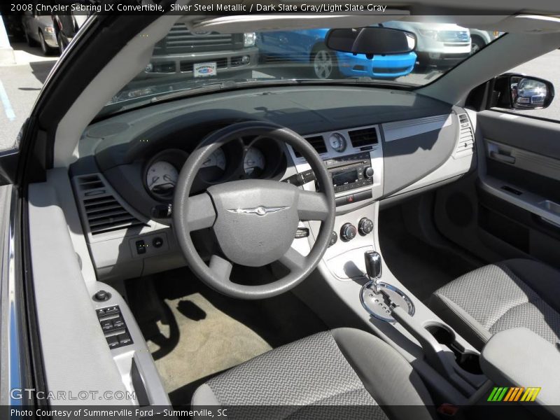 Silver Steel Metallic / Dark Slate Gray/Light Slate Gray 2008 Chrysler Sebring LX Convertible