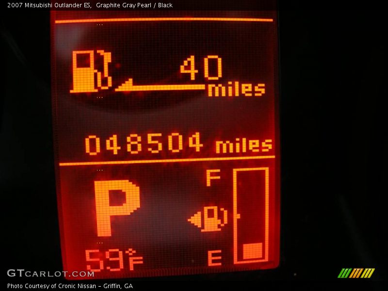 Graphite Gray Pearl / Black 2007 Mitsubishi Outlander ES
