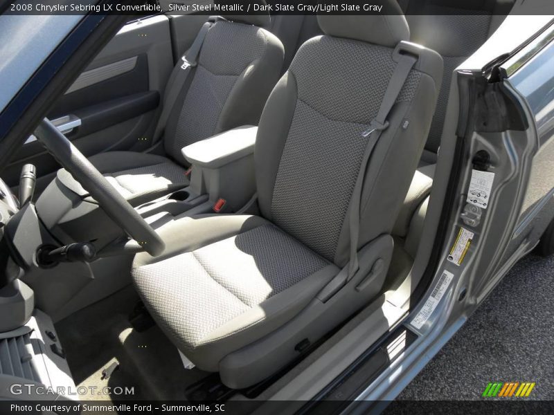 Silver Steel Metallic / Dark Slate Gray/Light Slate Gray 2008 Chrysler Sebring LX Convertible