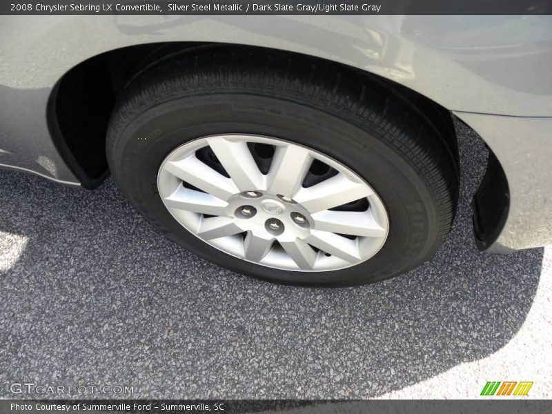 Silver Steel Metallic / Dark Slate Gray/Light Slate Gray 2008 Chrysler Sebring LX Convertible