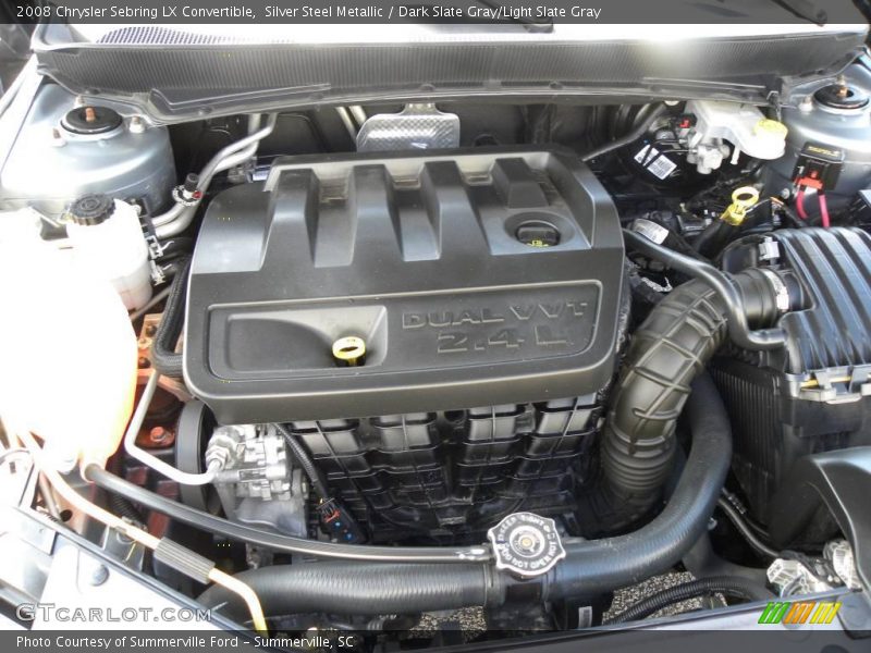 Silver Steel Metallic / Dark Slate Gray/Light Slate Gray 2008 Chrysler Sebring LX Convertible