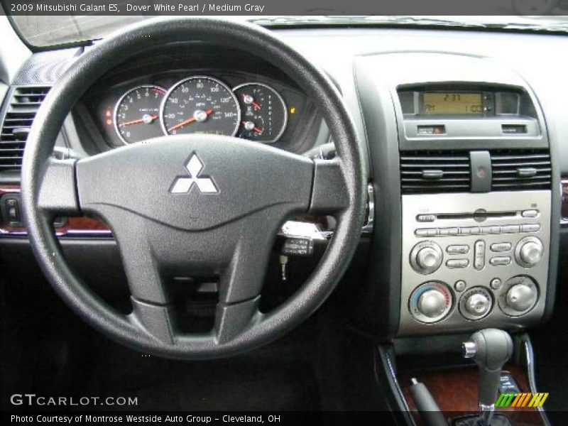 Dover White Pearl / Medium Gray 2009 Mitsubishi Galant ES