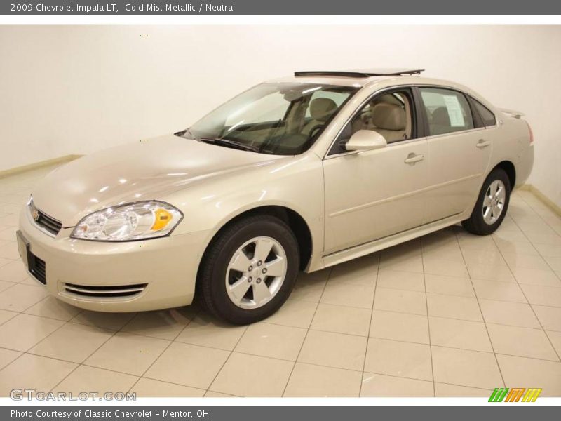 Gold Mist Metallic / Neutral 2009 Chevrolet Impala LT