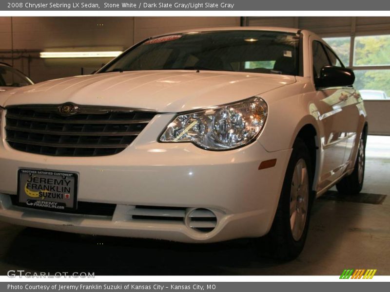 Stone White / Dark Slate Gray/Light Slate Gray 2008 Chrysler Sebring LX Sedan